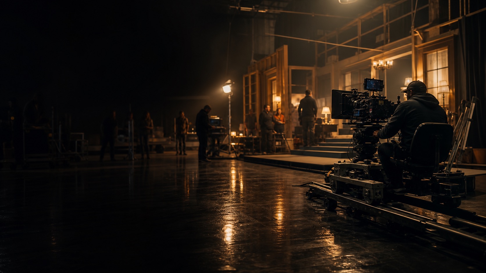 Soundstage for an independent feature film production